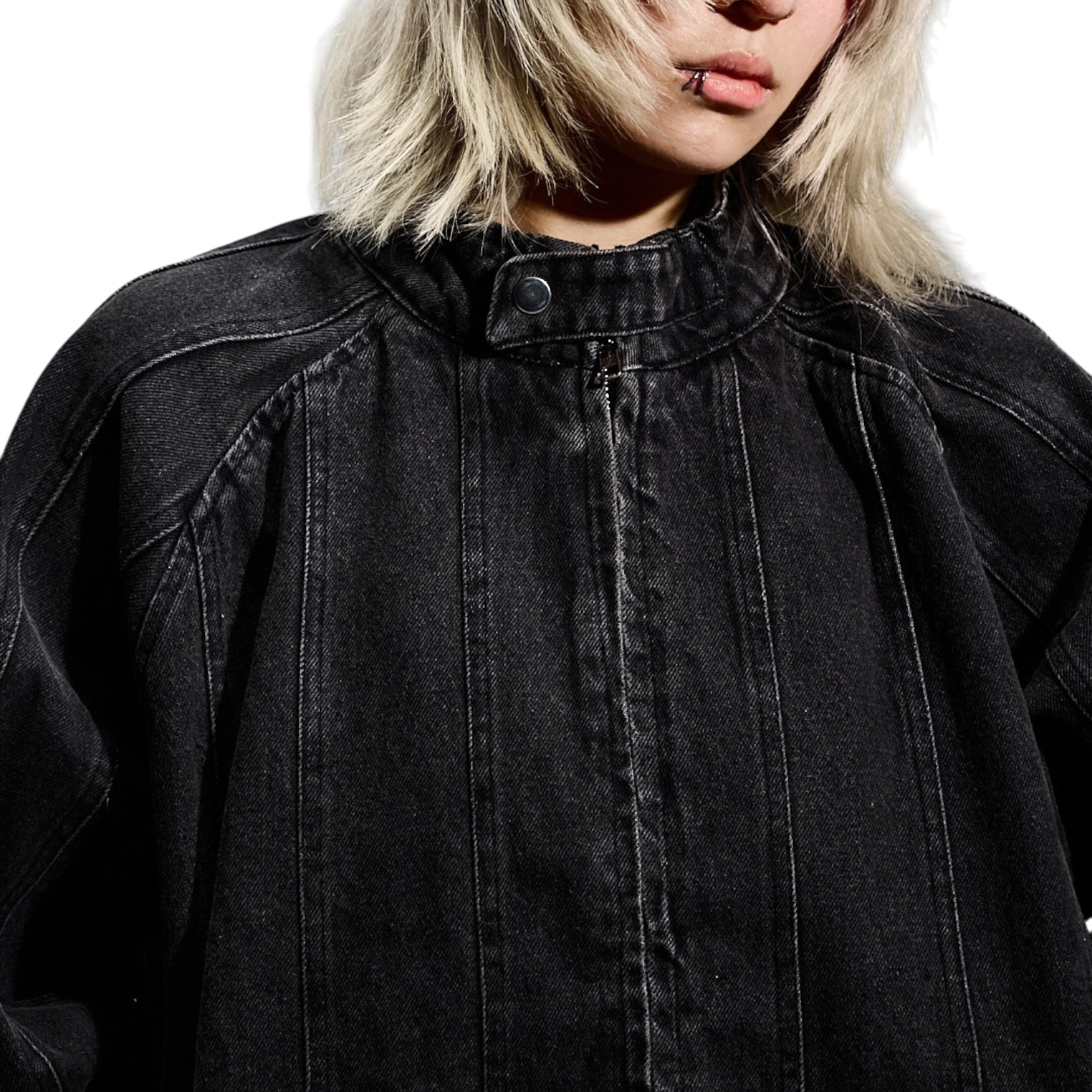 PARACHUTE JACKET (STONE WASH)-IYAMIUIO