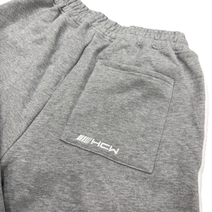 SPIKE SHORTS (GREY/WHITE)-IYAMIUIO