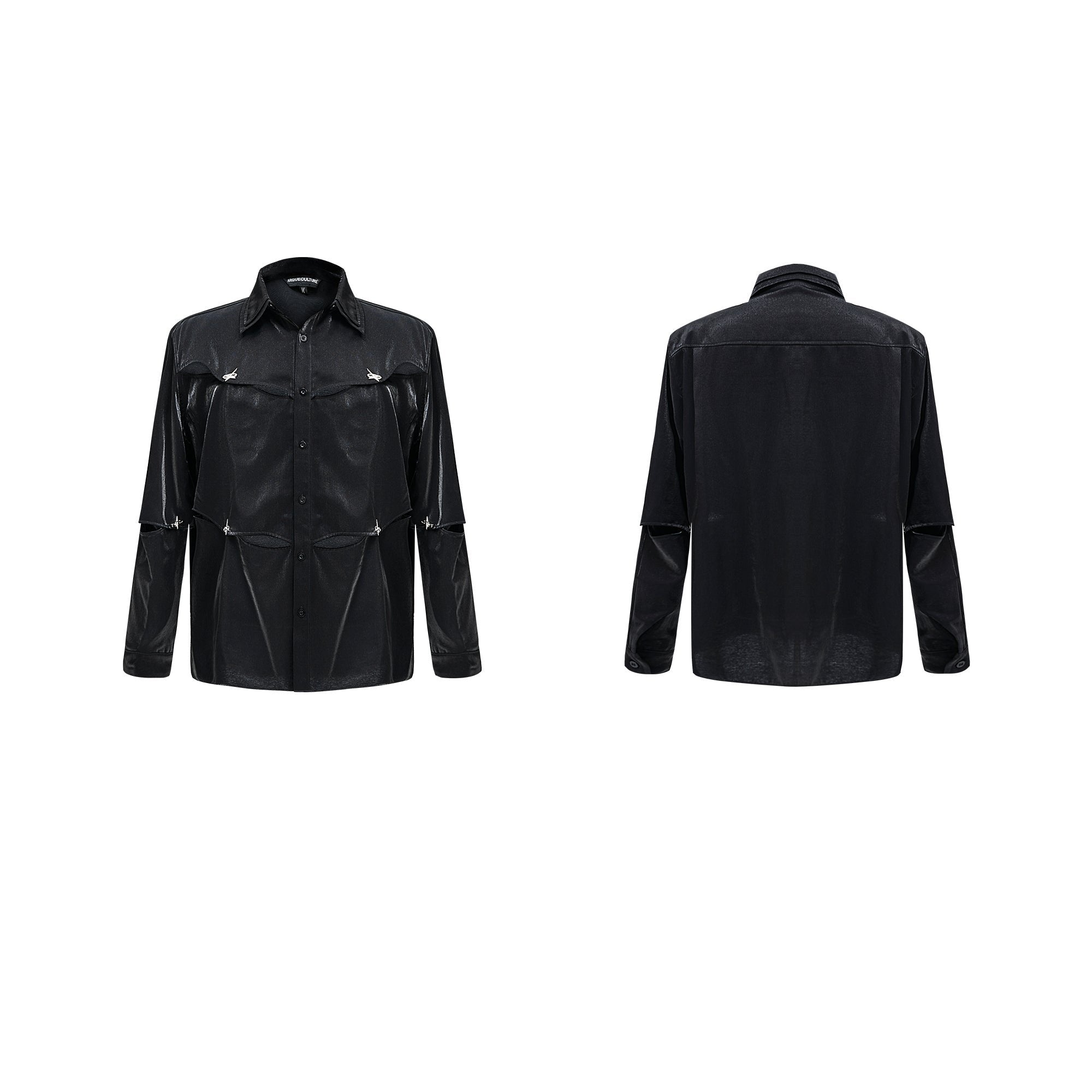 【24s Oct.】Flowing Hollow Deconstructed Detachable Shirt-IYAMIUIO