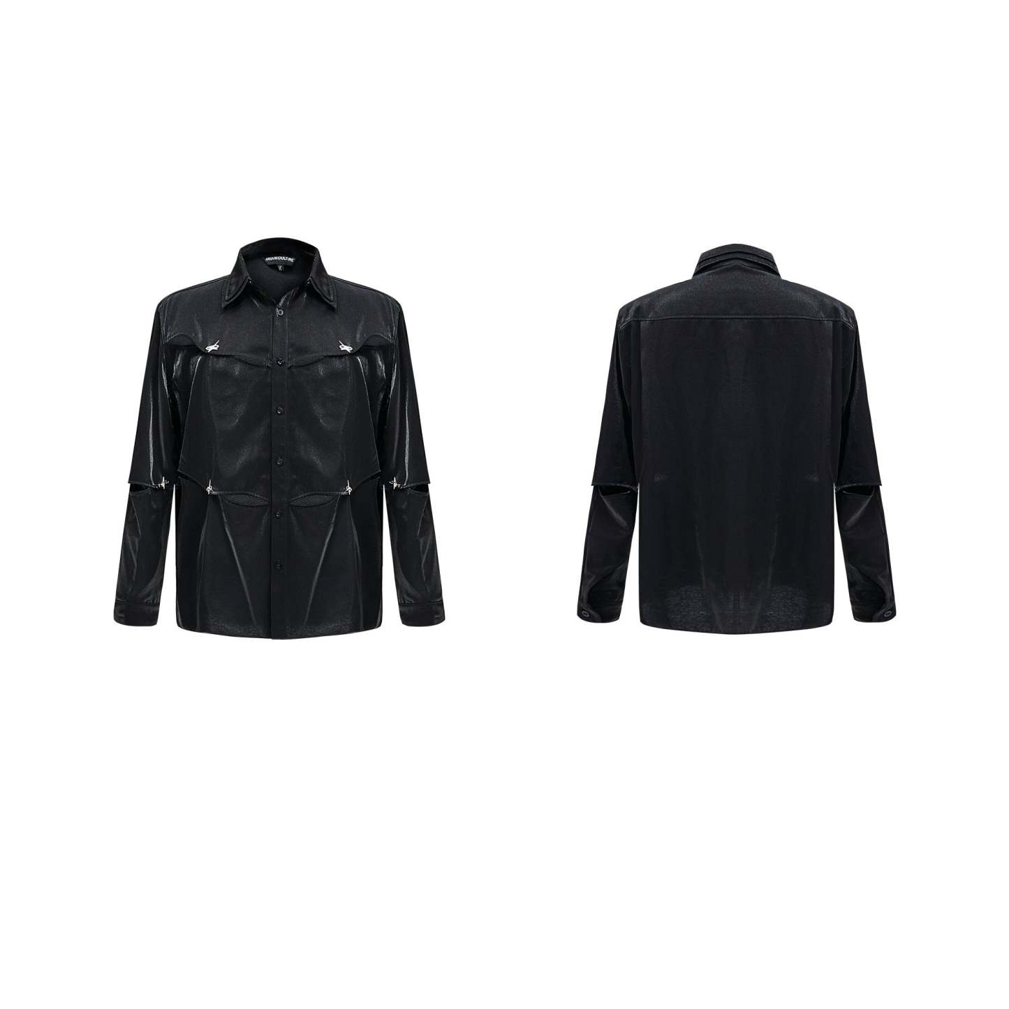 【24s Oct.】Flowing Hollow Deconstructed Detachable Shirt-IYAMIUIO