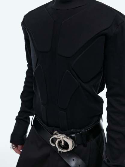 【24s Sep.】Armor Design High-neck Long-sleeved Bottoming Shirt-IYAMIUIO