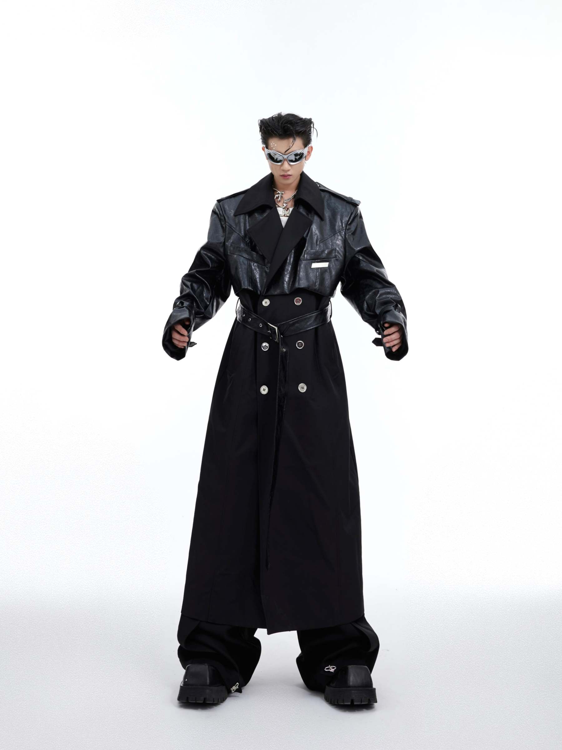 【24s February.】Deconstructed Double-breasted Long Coat-IYAMIUIO