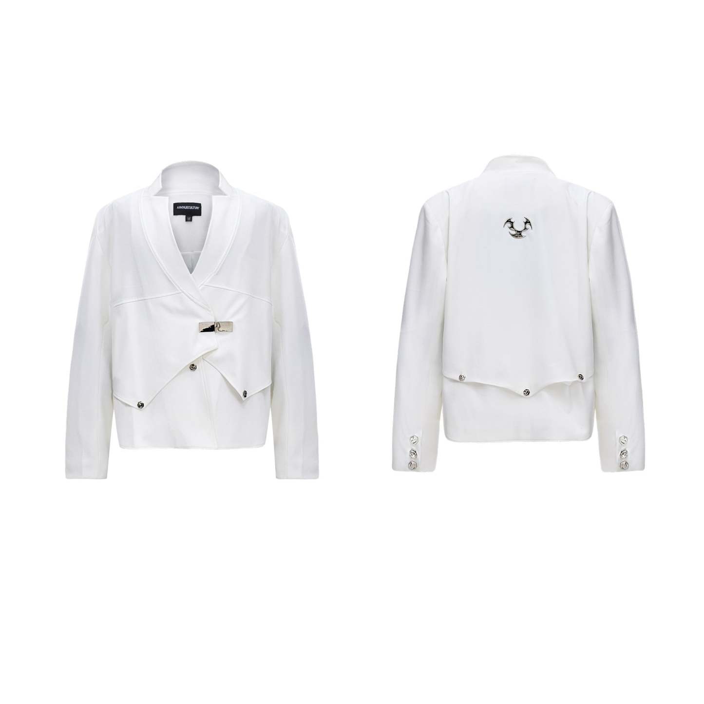 【24s Oct.】Niche Deconstructed Glittery Metal Buckle Suit Jacket-IYAMIUIO