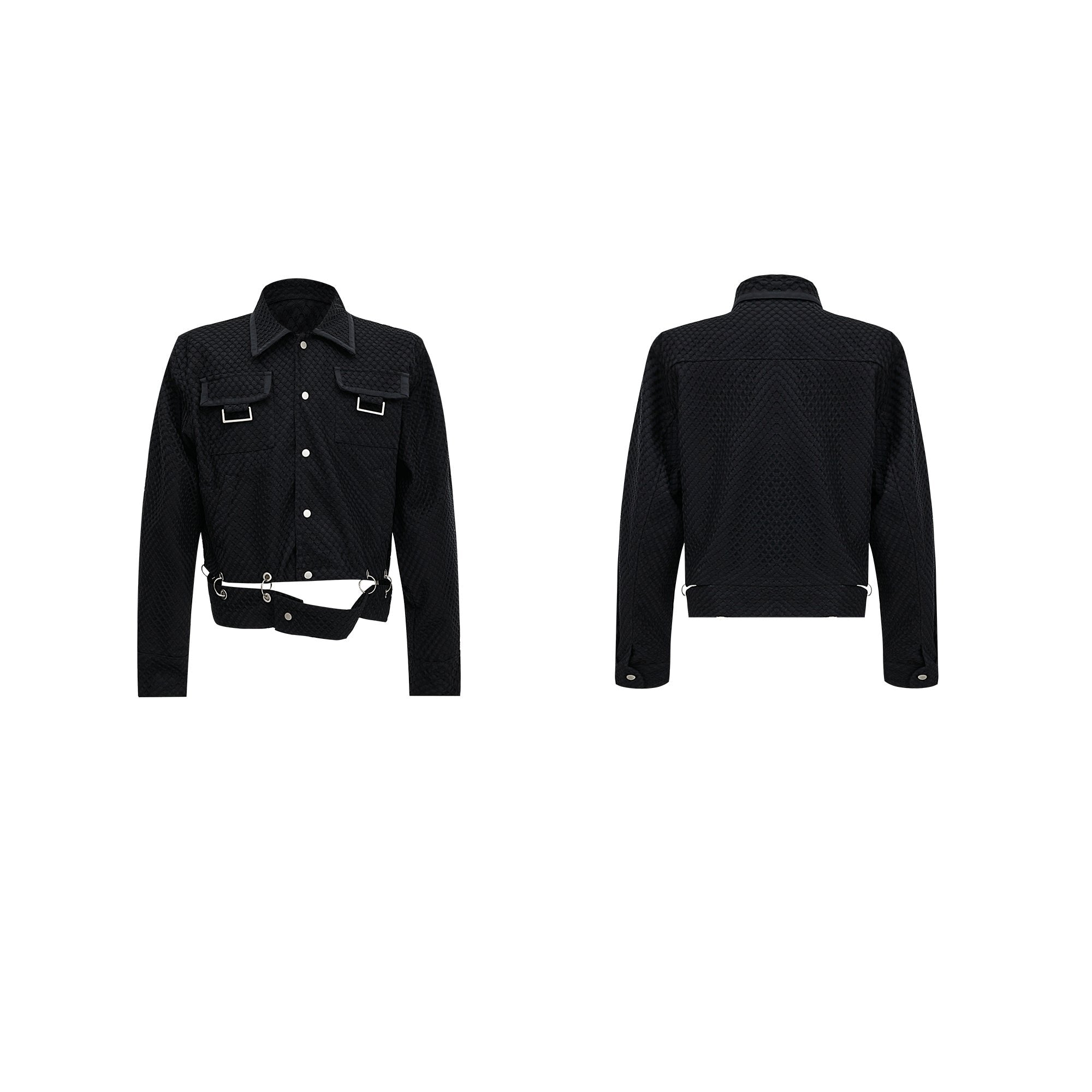 【24s Oct.】Mesh Design Casual Lapel Jacket-IYAMIUIO