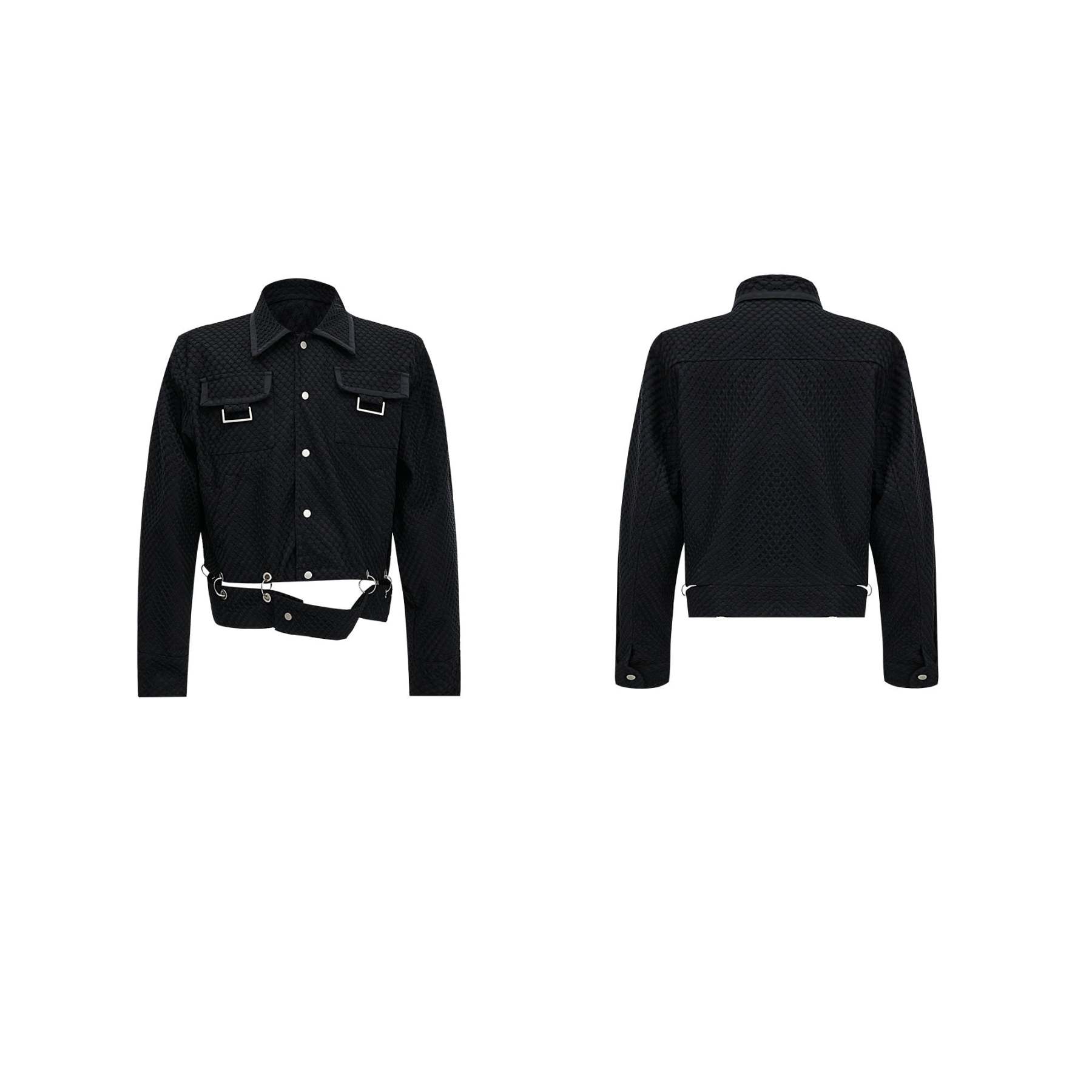 【24s Oct.】Mesh Design Casual Lapel Jacket-IYAMIUIO