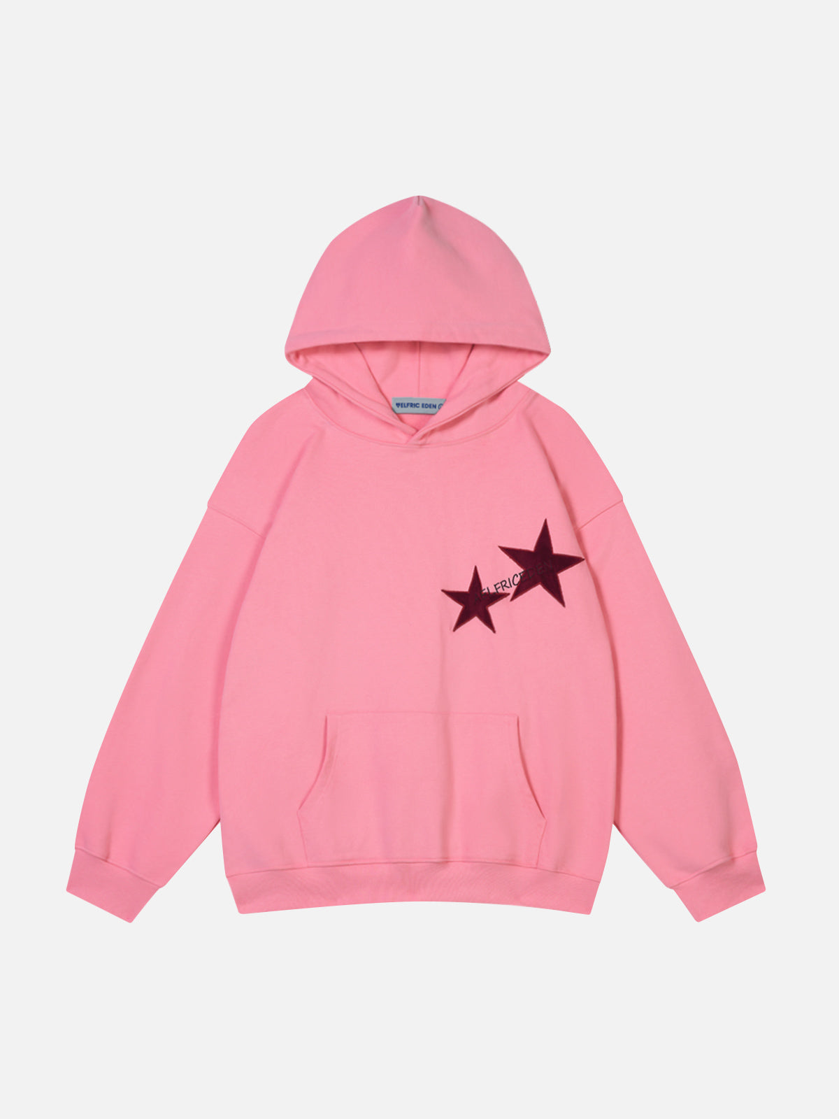 Aelfric Eden Star Print Color Contrast Hoodie-IYAMIUIO