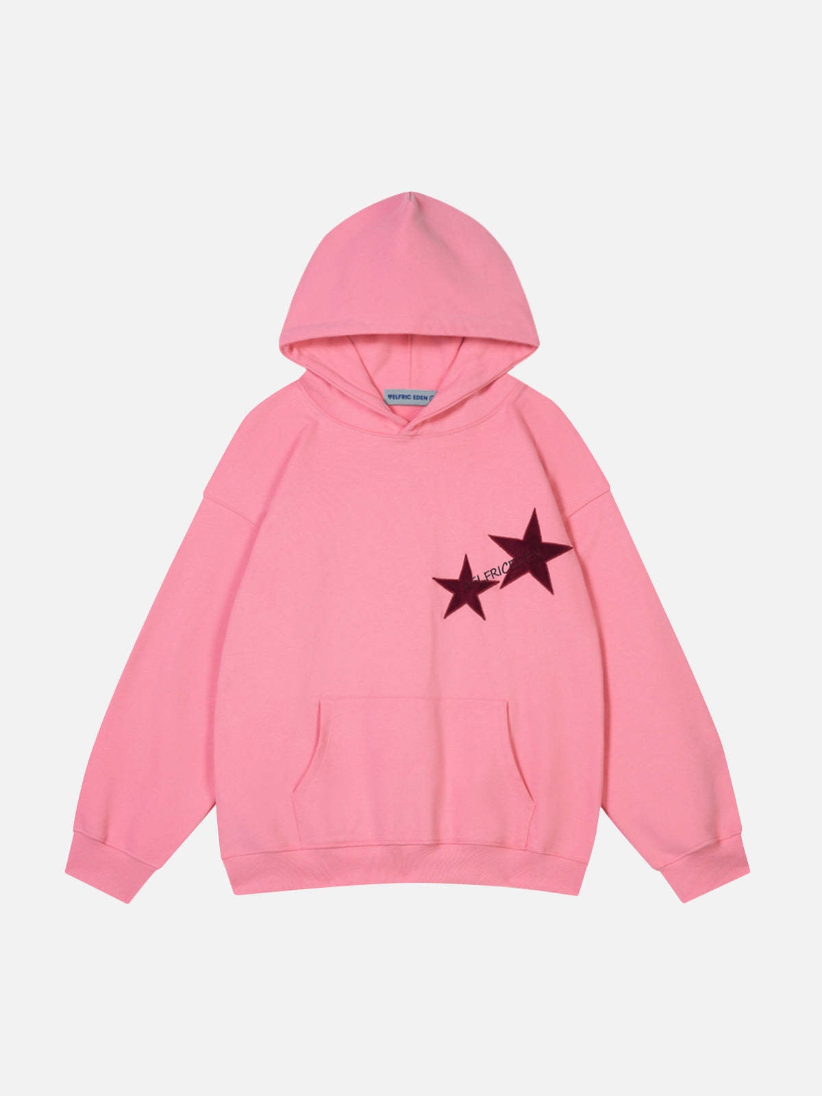 Aelfric Eden Star Print Color Contrast Hoodie-IYAMIUIO