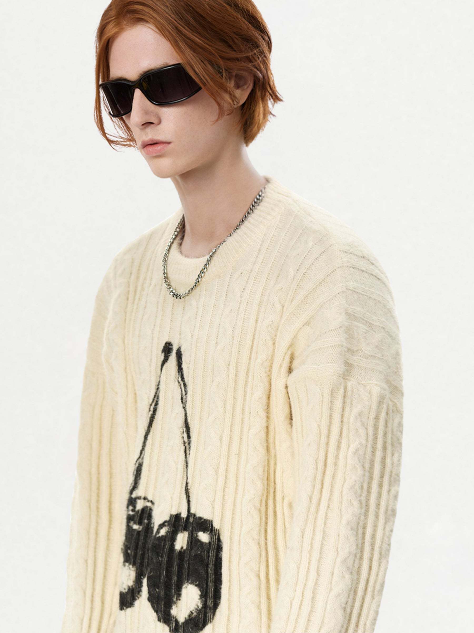 Aelfric Eden Cherry Graphic Sweater-IYAMIUIO