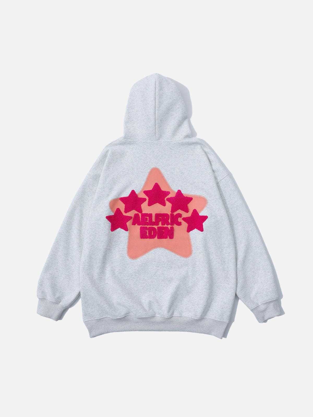 Aelfric Eden Vintage Embroidery Star Hoodie-IYAMIUIO