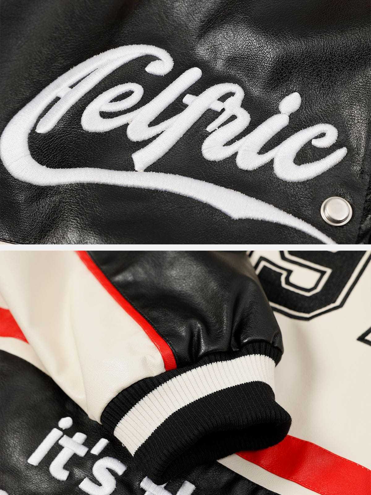Aelfric Eden Stitching Color Motorcycle Jacket-IYAMIUIO