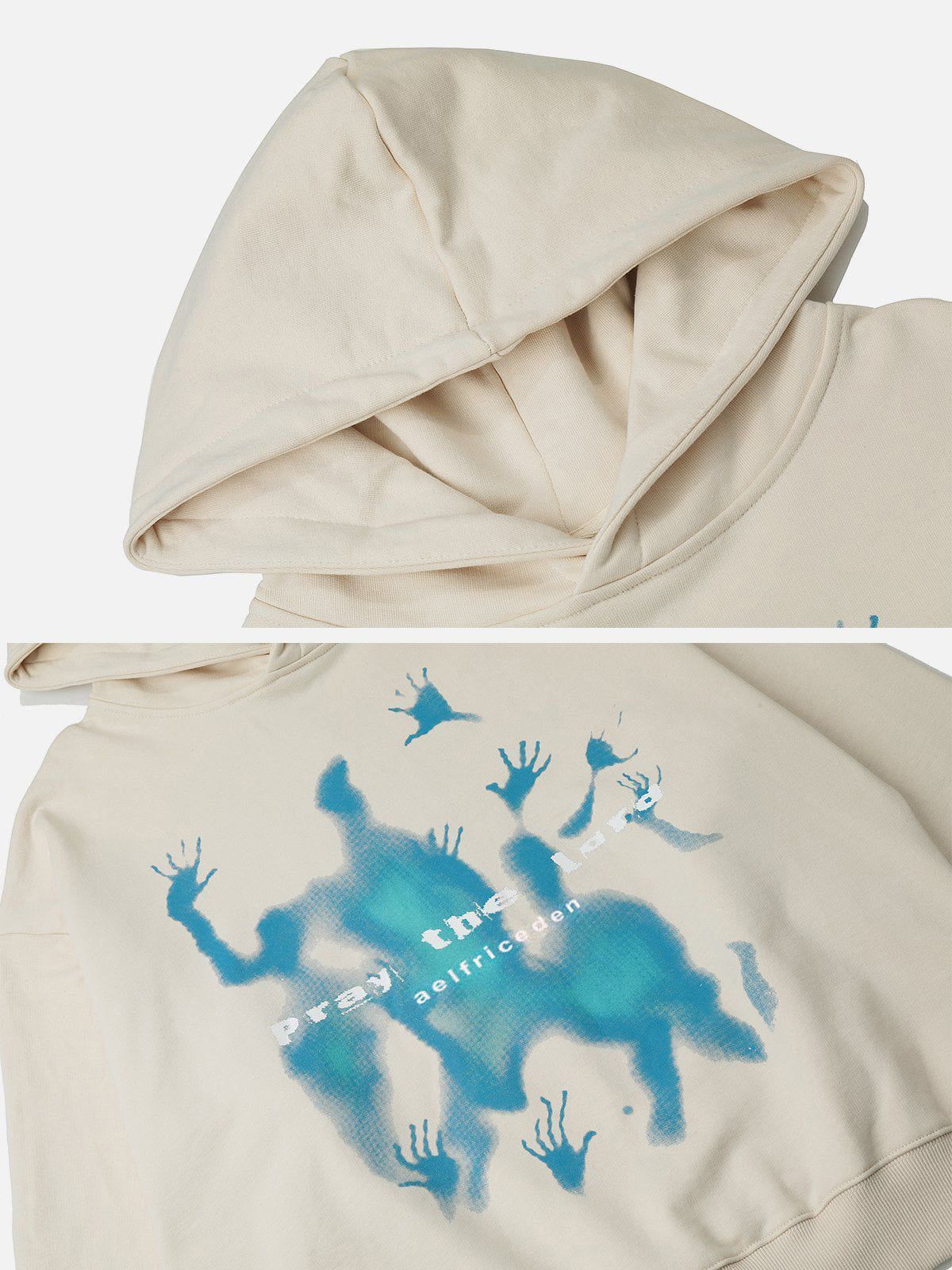 Aelfric Eden Abstraction Shadow Print Hoodie-IYAMIUIO