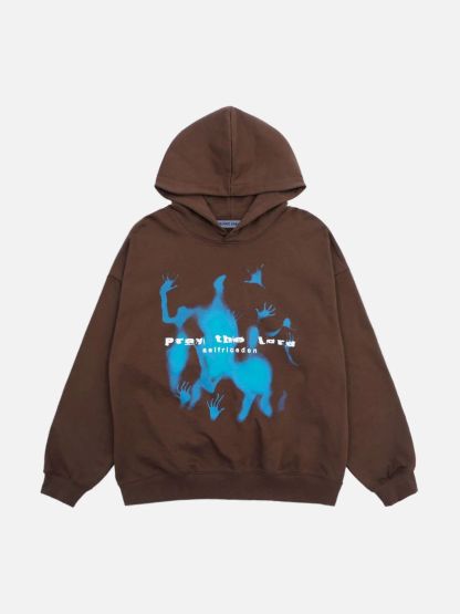 Aelfric Eden Abstraction Shadow Print Hoodie-IYAMIUIO