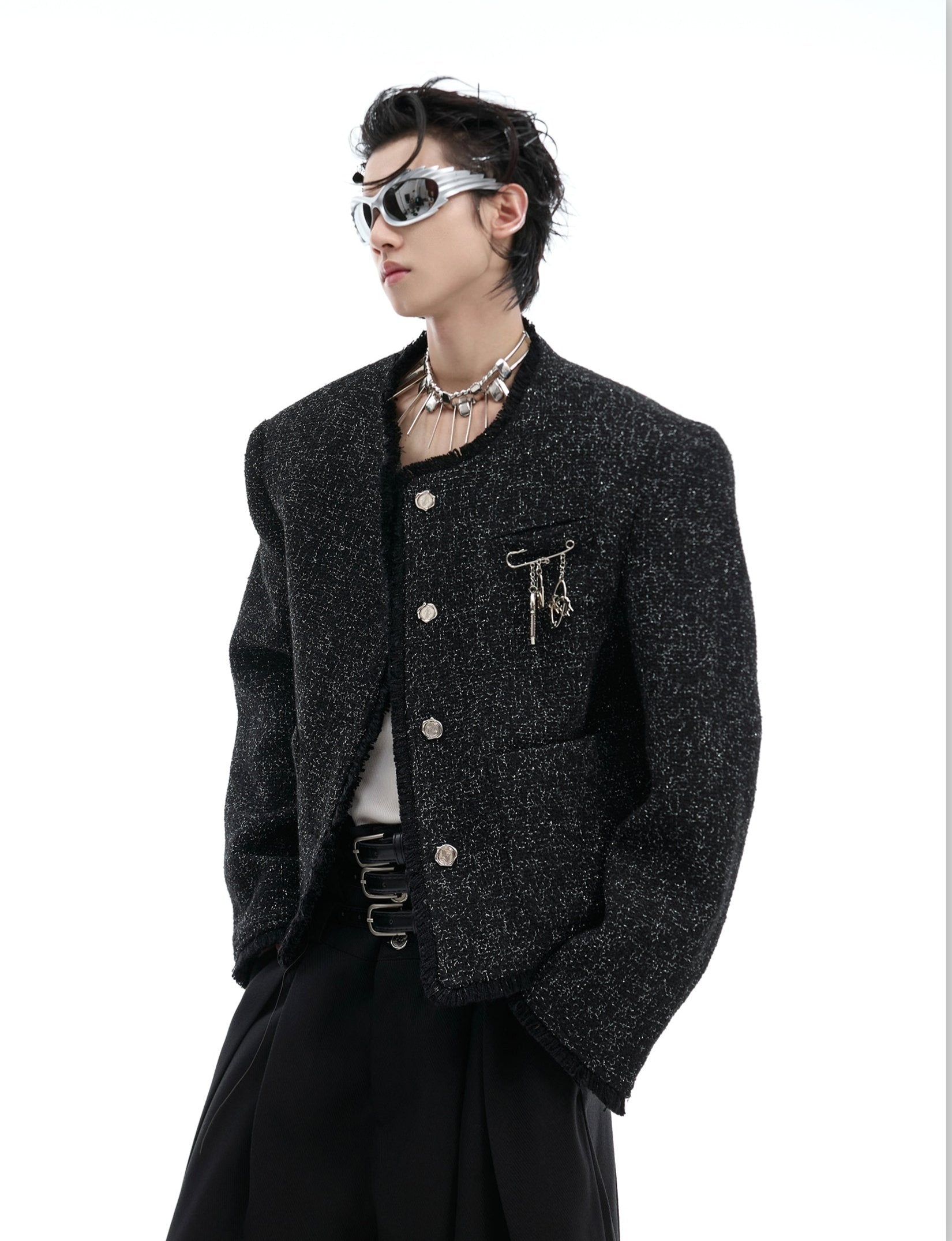 【24s Oct.】Chanel Style Shiny Texture Light Luxury Jacket-IYAMIUIO