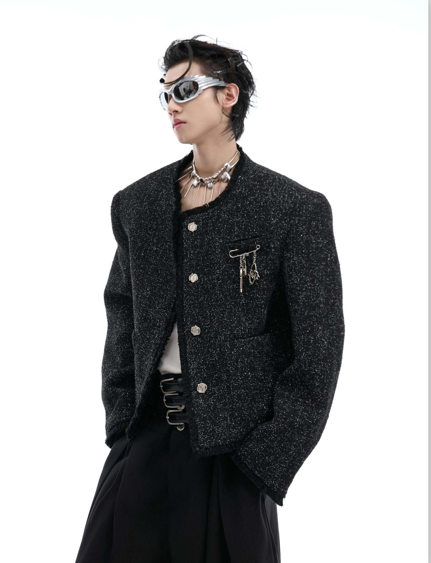【24s Oct.】Chanel Style Shiny Texture Light Luxury Jacket-IYAMIUIO