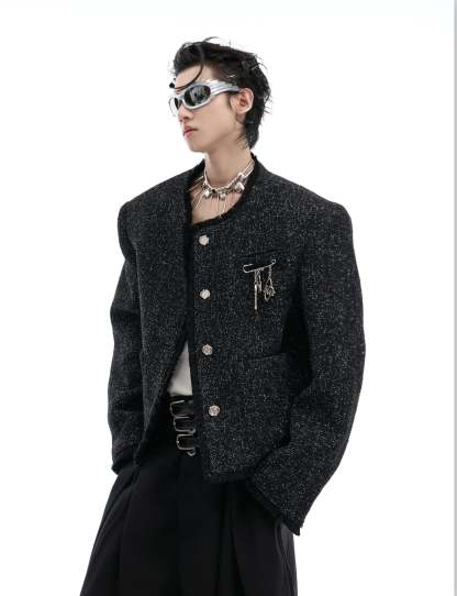 【24s Oct.】Chanel Style Shiny Texture Light Luxury Jacket-IYAMIUIO