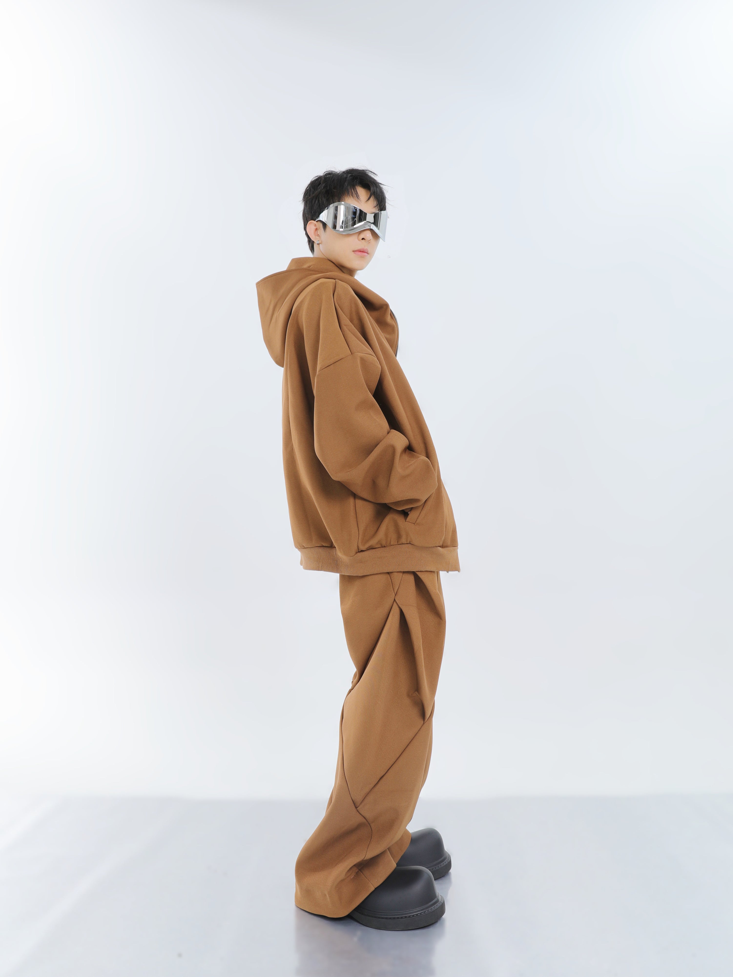 【23s September.】Double-zip Hooded Sweatshirt Set-IYAMIUIO