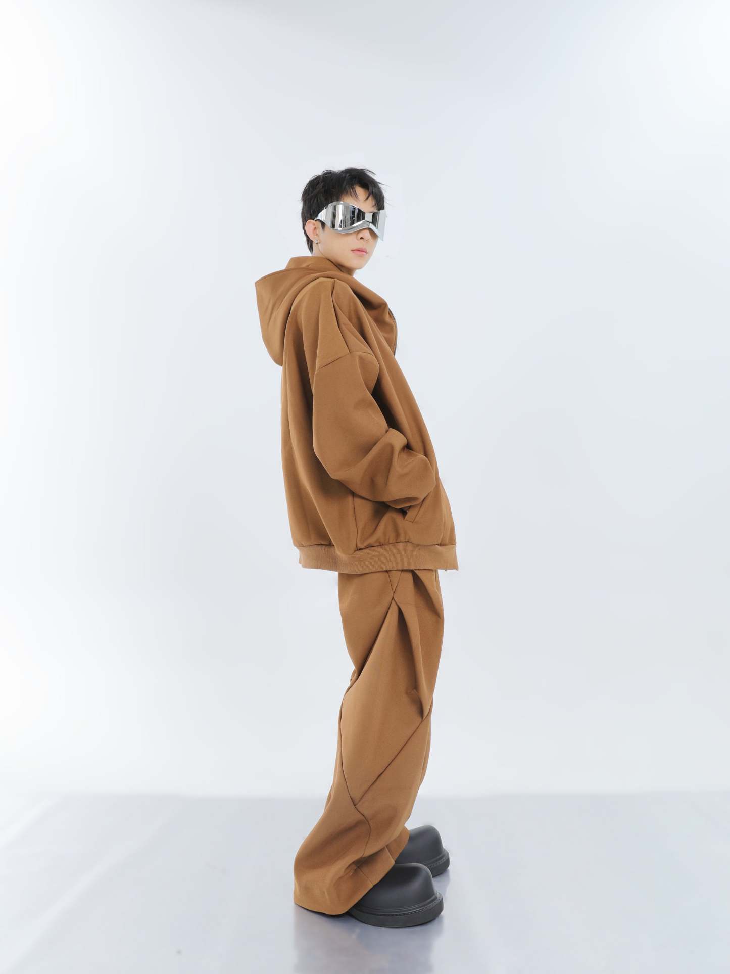 【23s September.】Double-zip Hooded Sweatshirt Set-IYAMIUIO