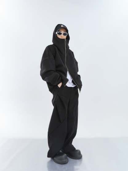 【23s September.】Double-zip Hooded Sweatshirt Set-IYAMIUIO