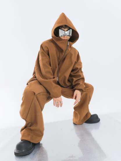 【23s September.】Double-zip Hooded Sweatshirt Set-IYAMIUIO