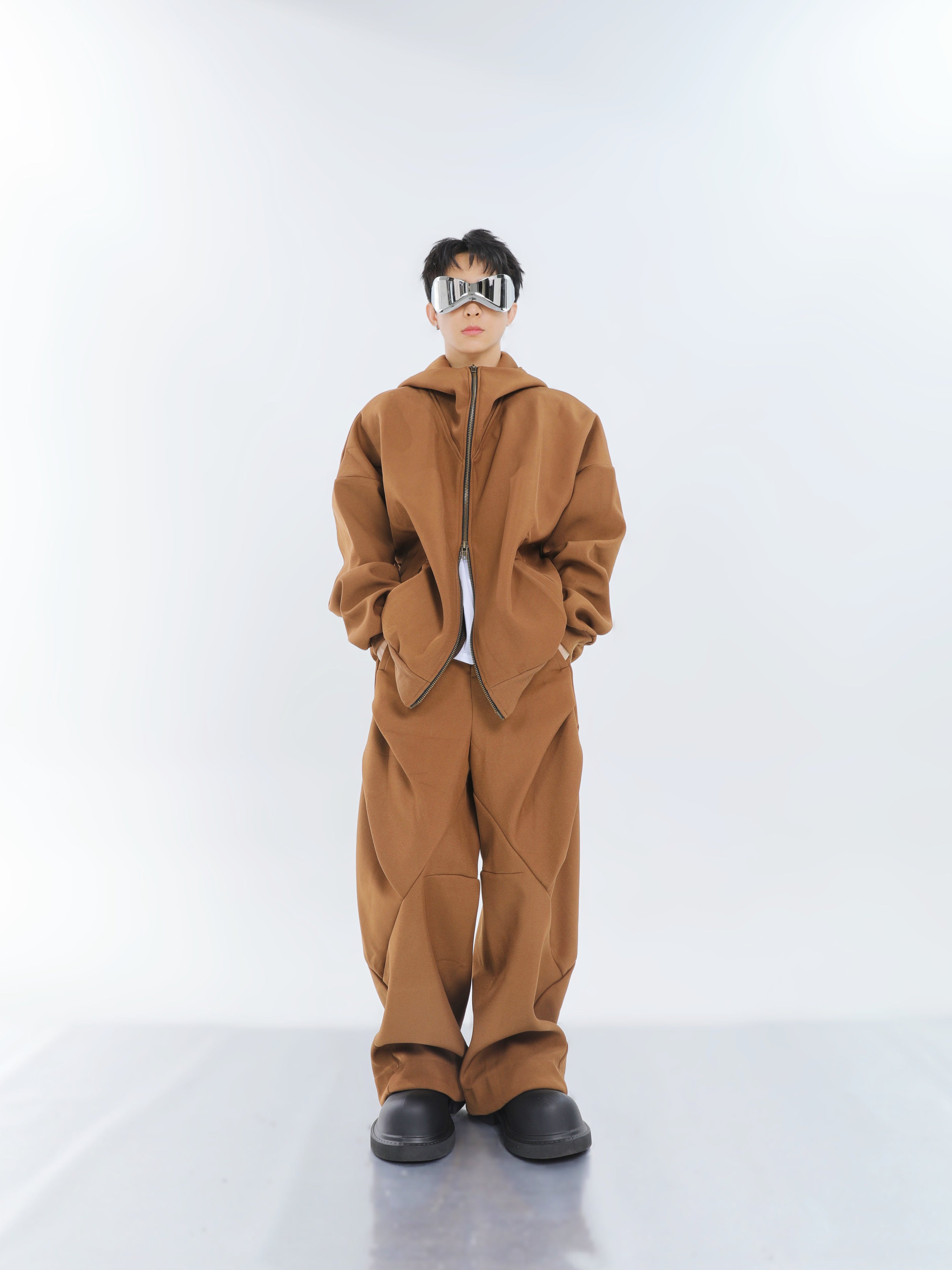 【23s September.】Double-zip Hooded Sweatshirt Set-IYAMIUIO