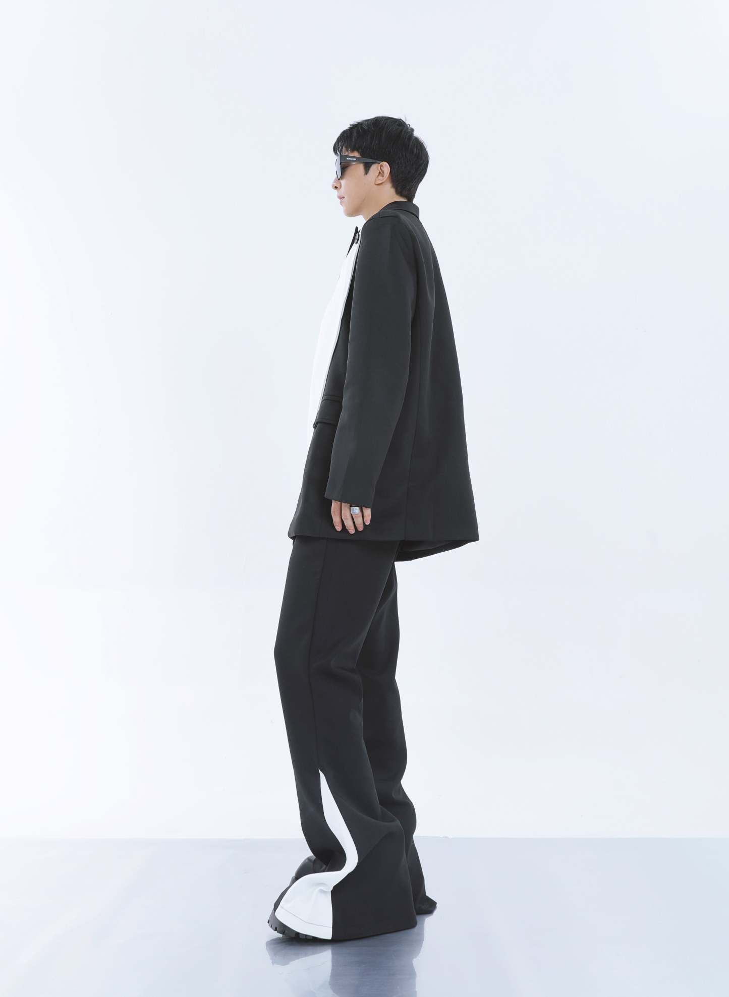 【23s September.】Removable Patchwork Double-Breasted Suit-IYAMIUIO