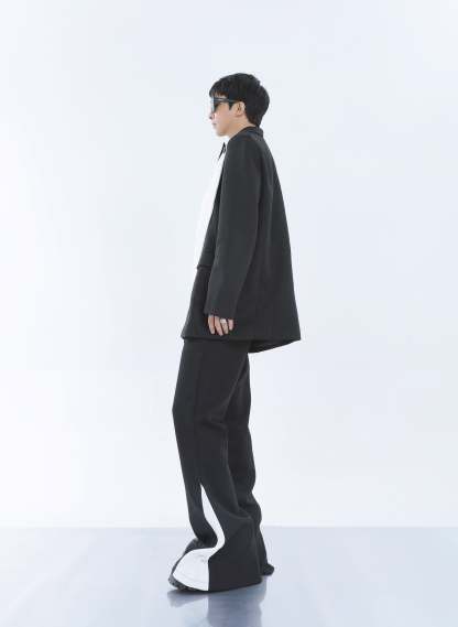 【23s September.】Removable Patchwork Double-Breasted Suit-IYAMIUIO
