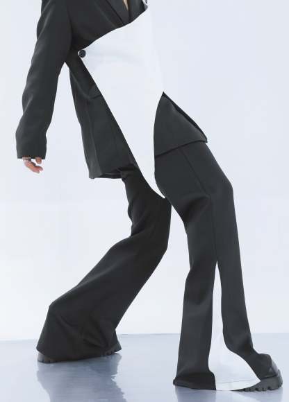 【23s September.】Removable Patchwork Double-Breasted Suit-IYAMIUIO