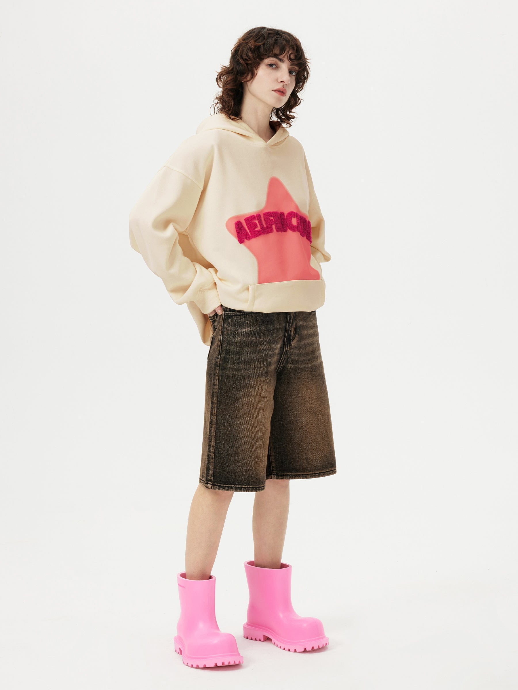 Aelfric Eden Vintage Embroidery Star Hoodie-IYAMIUIO