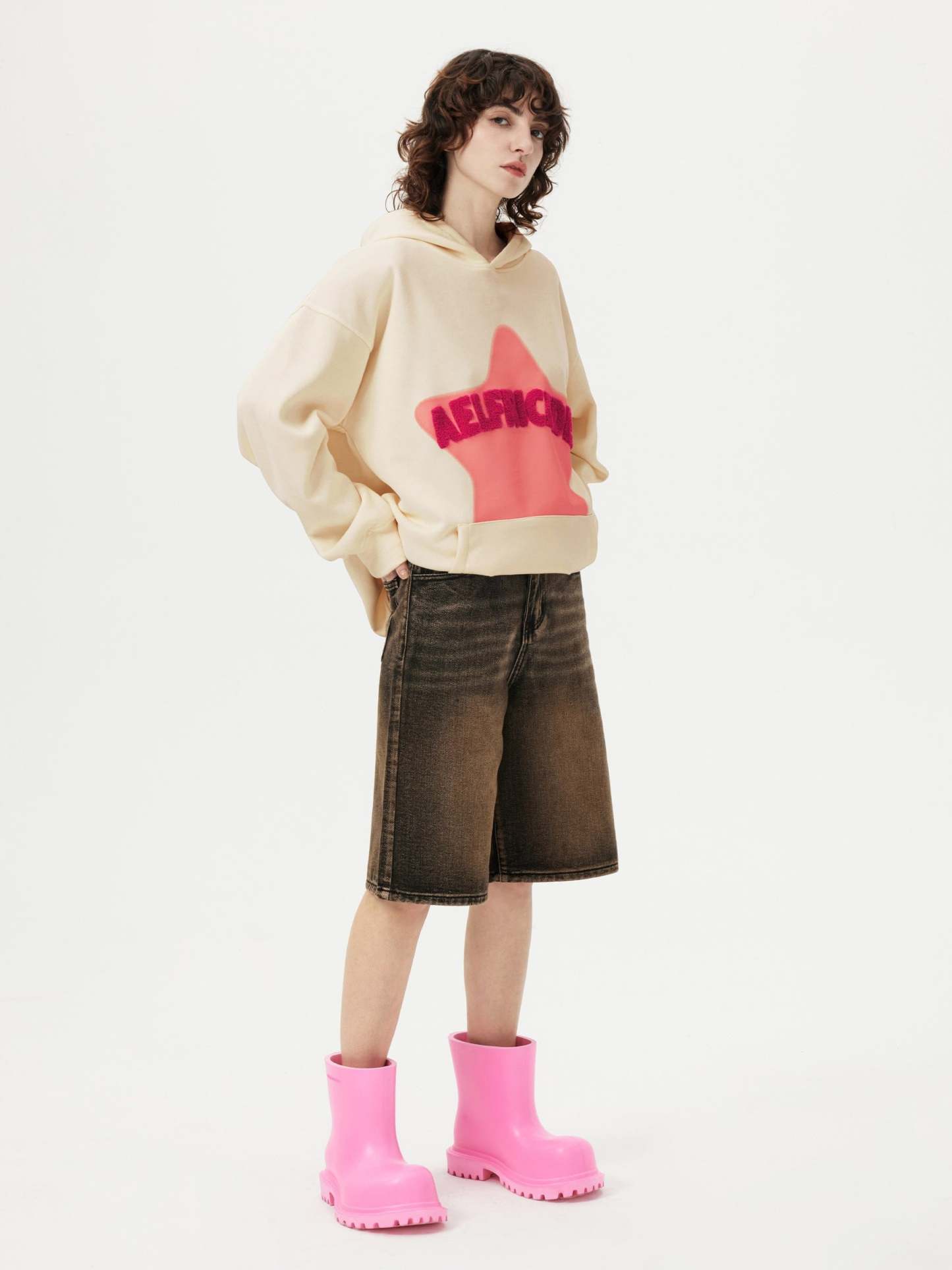 Aelfric Eden Vintage Embroidery Star Hoodie-IYAMIUIO