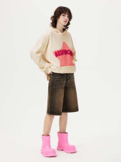 Aelfric Eden Vintage Embroidery Star Hoodie-IYAMIUIO