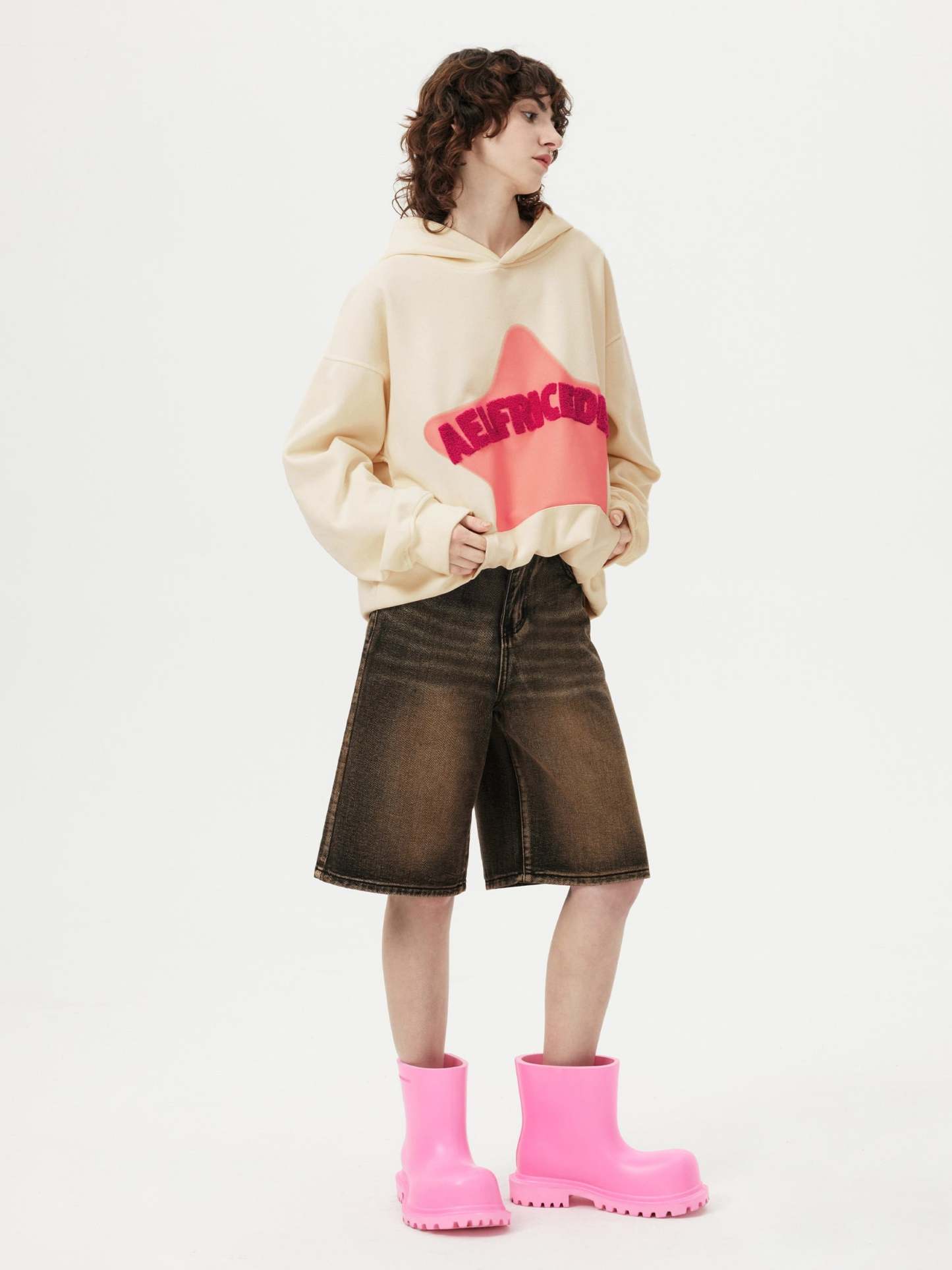 Aelfric Eden Vintage Embroidery Star Hoodie-IYAMIUIO