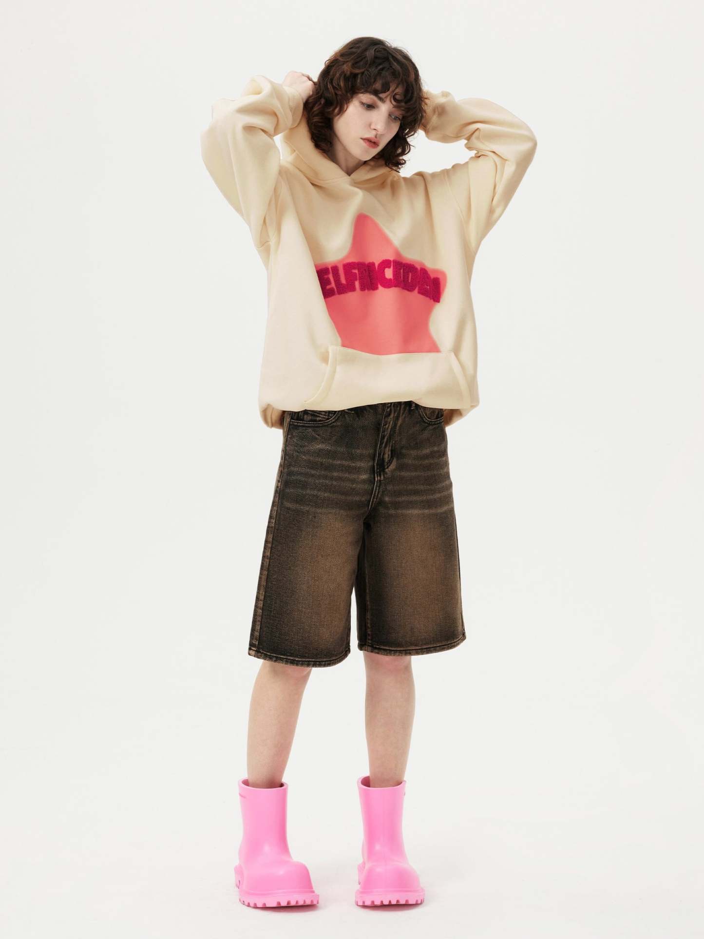 Aelfric Eden Vintage Embroidery Star Hoodie-IYAMIUIO