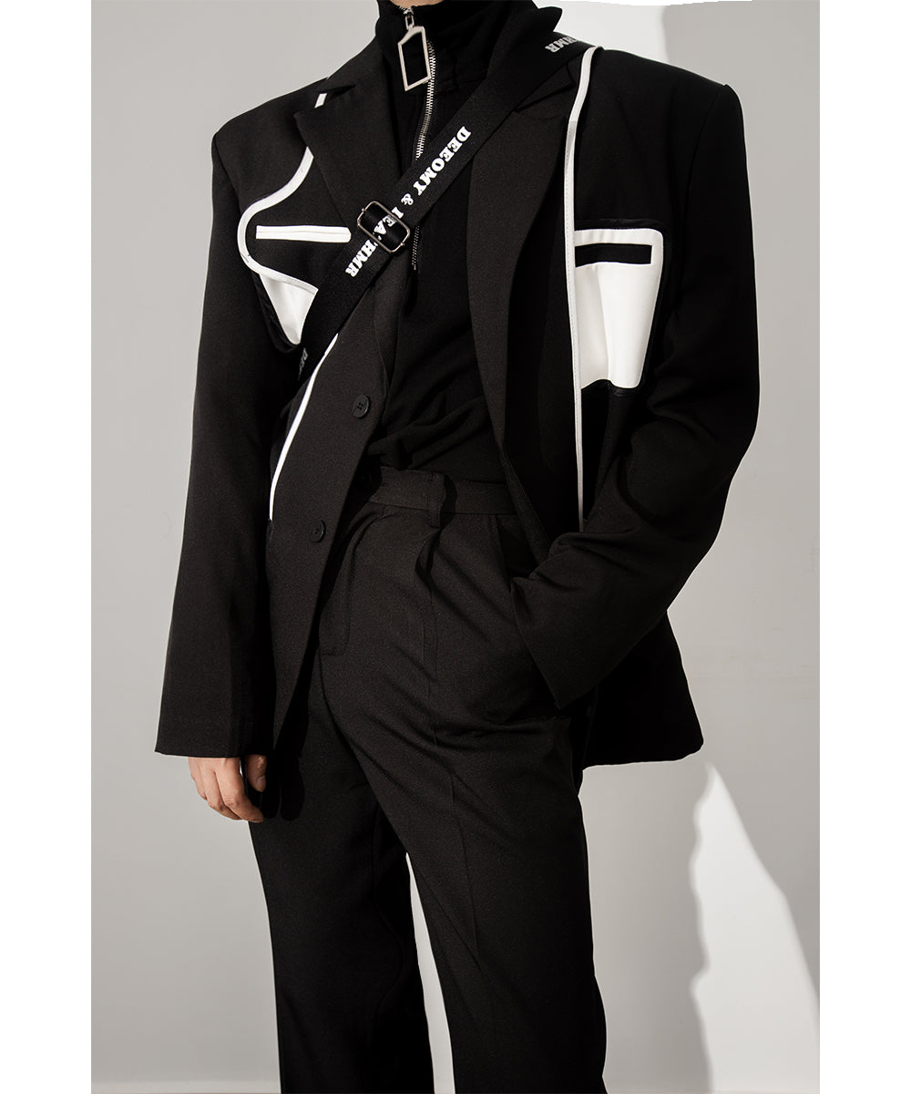 【23s August.】Stitching Casual Jacket-IYAMIUIO