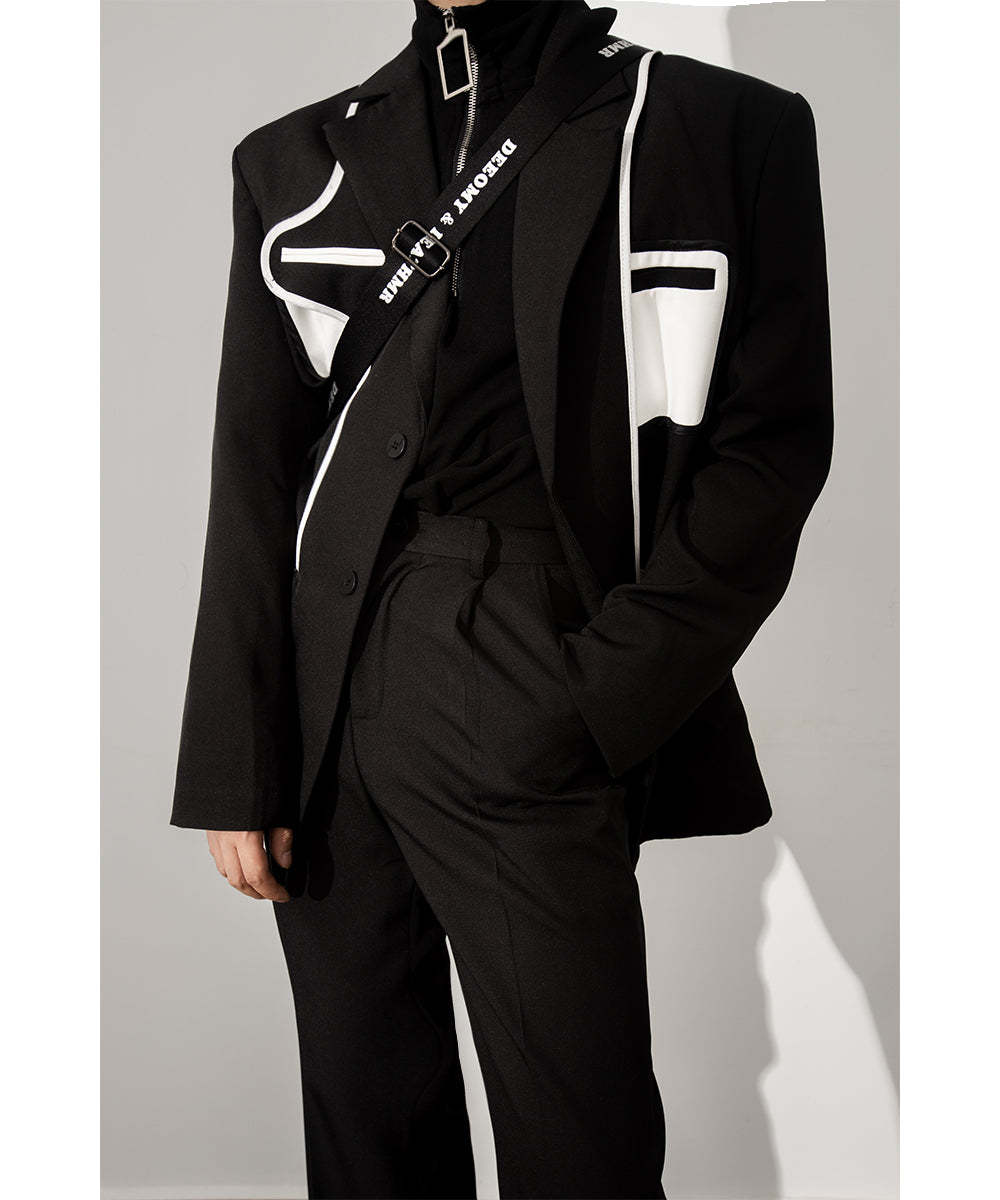 【23s August.】Stitching Casual Jacket-IYAMIUIO