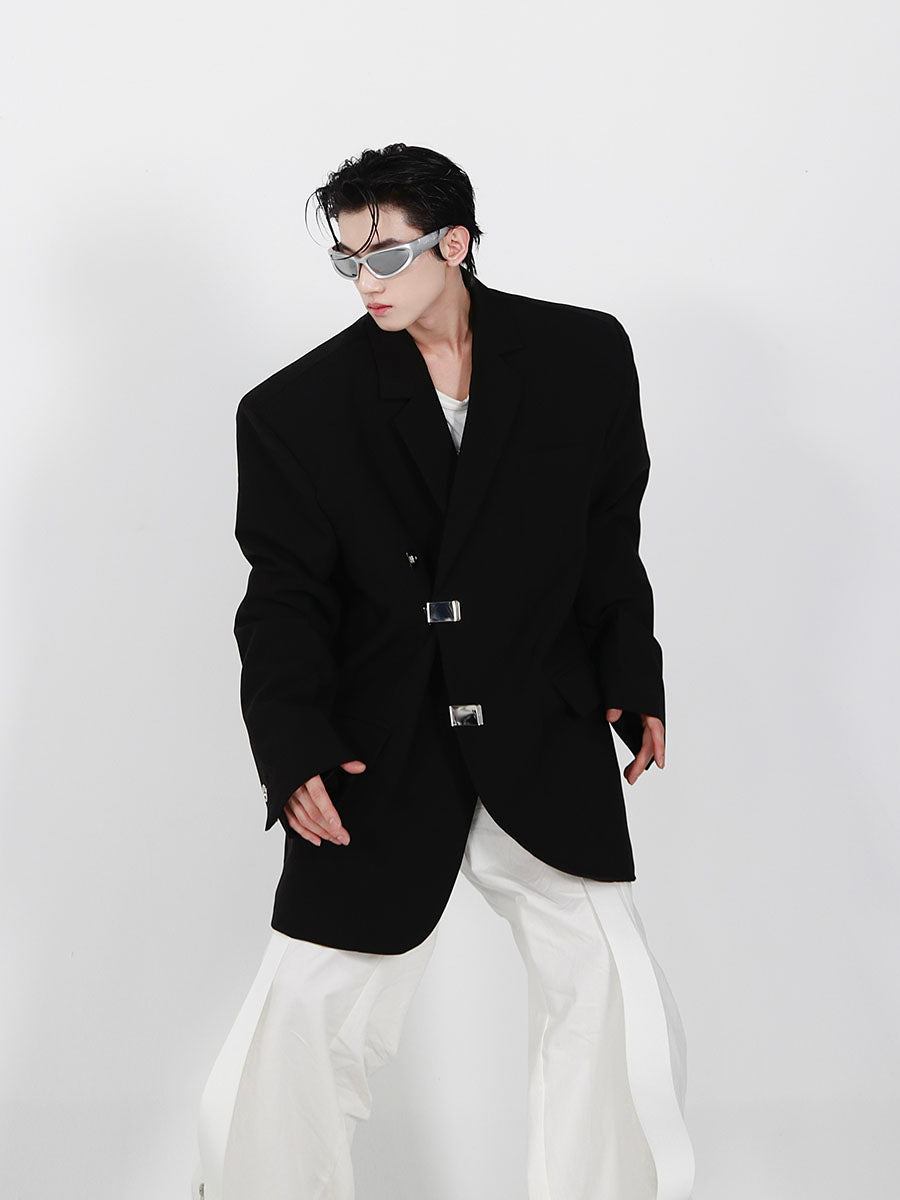 Irregular Slit Design Jacket-IYAMIUIO