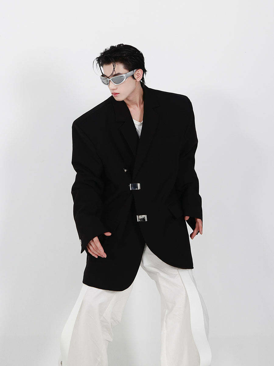 Irregular Slit Design Jacket-IYAMIUIO