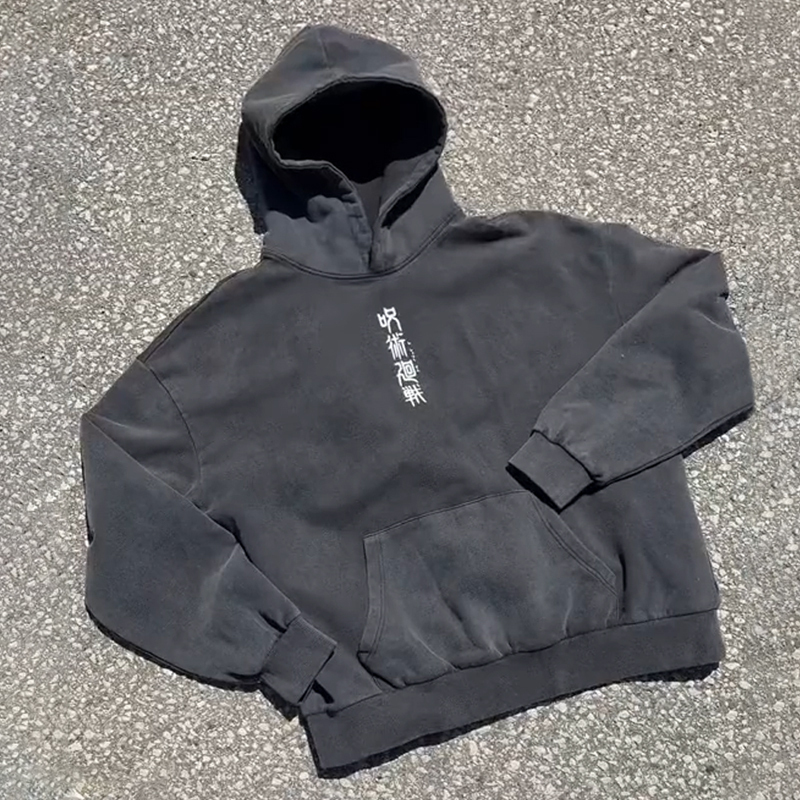 Toji Vintage Washed hoodie-JJK-IYAMIUIO