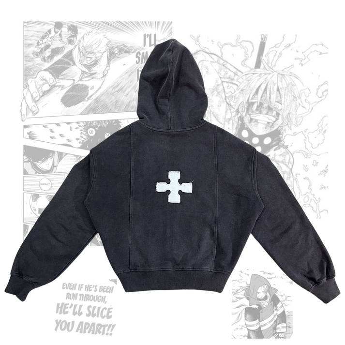 Arthur Zip Up Hoodie - Fire Force-IYAMIUIO