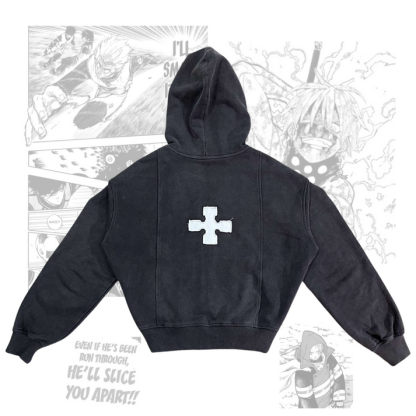 Arthur Zip Up Hoodie - Fire Force-IYAMIUIO