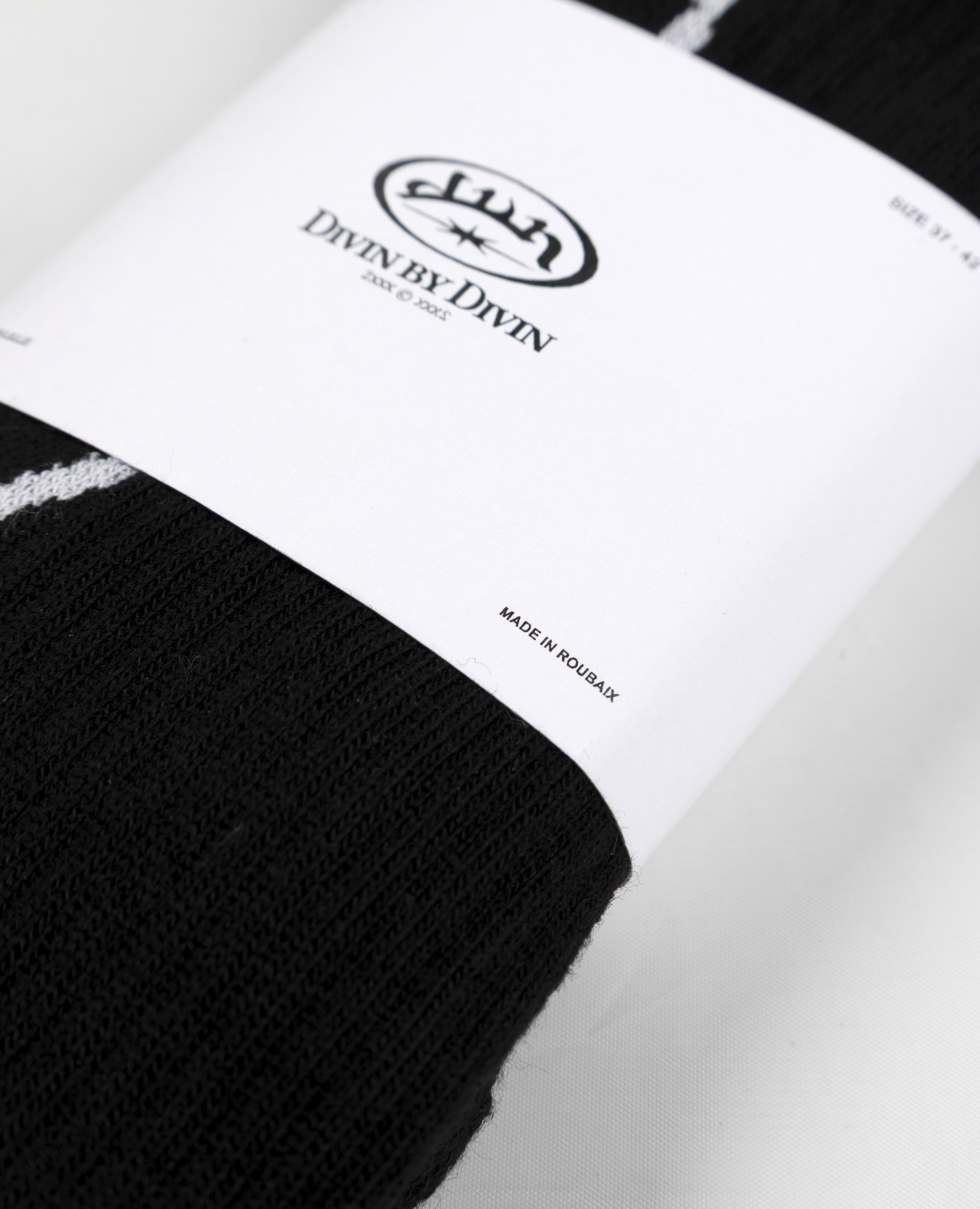 BLACK SOCKS - MADE IN ROUBAIX