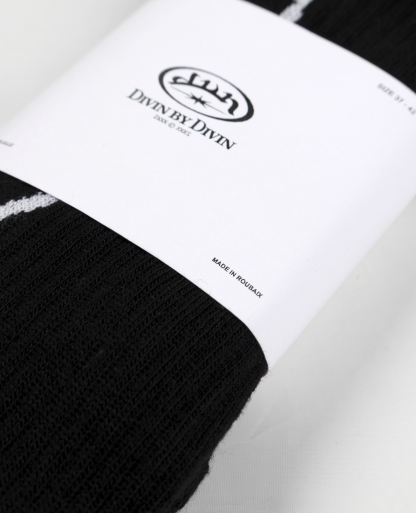 BLACK SOCKS - MADE IN ROUBAIX