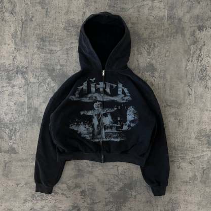 SCARECROW ZIPUP (COAL)-IYAMIUIO