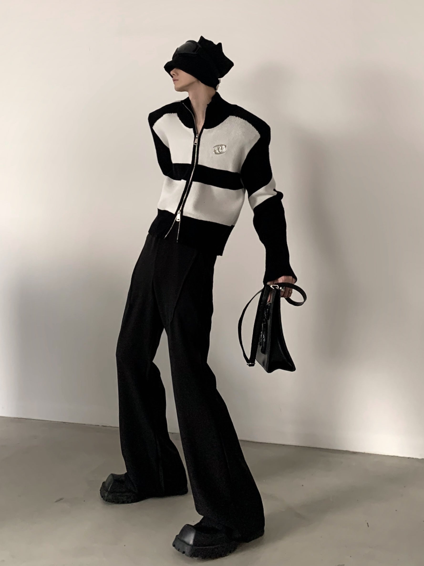 【23s November.】Metal Zipper Sweater Jacket-IYAMIUIO