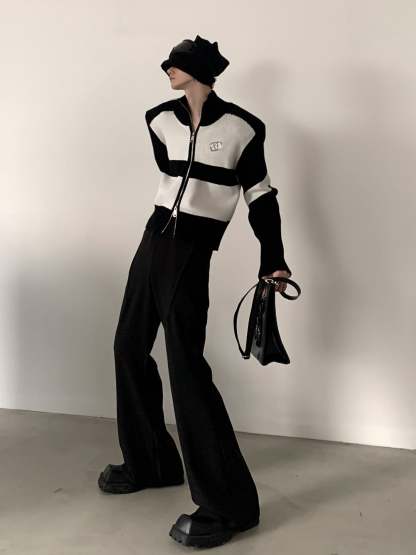 【23s November.】Metal Zipper Sweater Jacket-IYAMIUIO