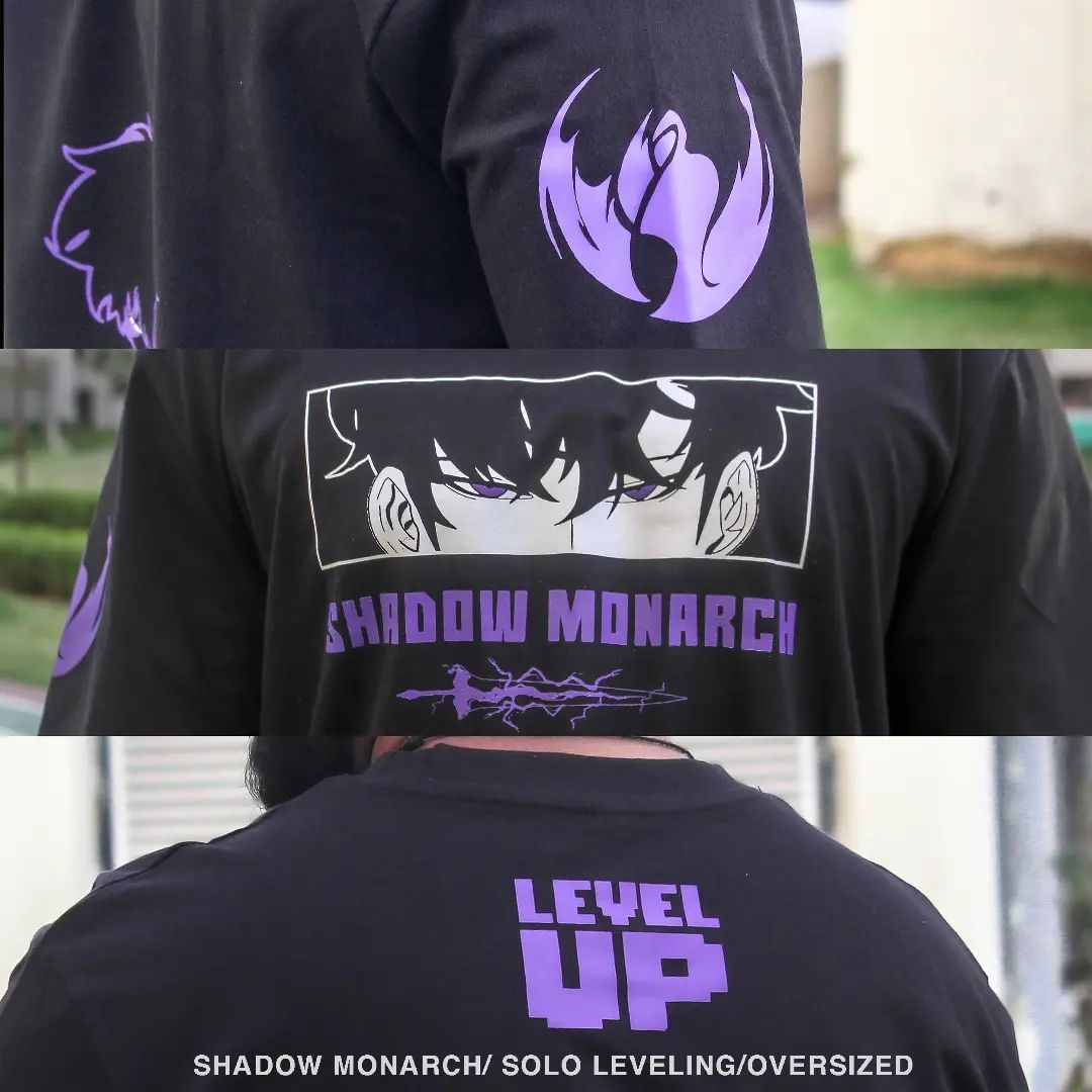 Shadow Monarch Oversized T-Shirt - Solo LVL-IYAMIUIO