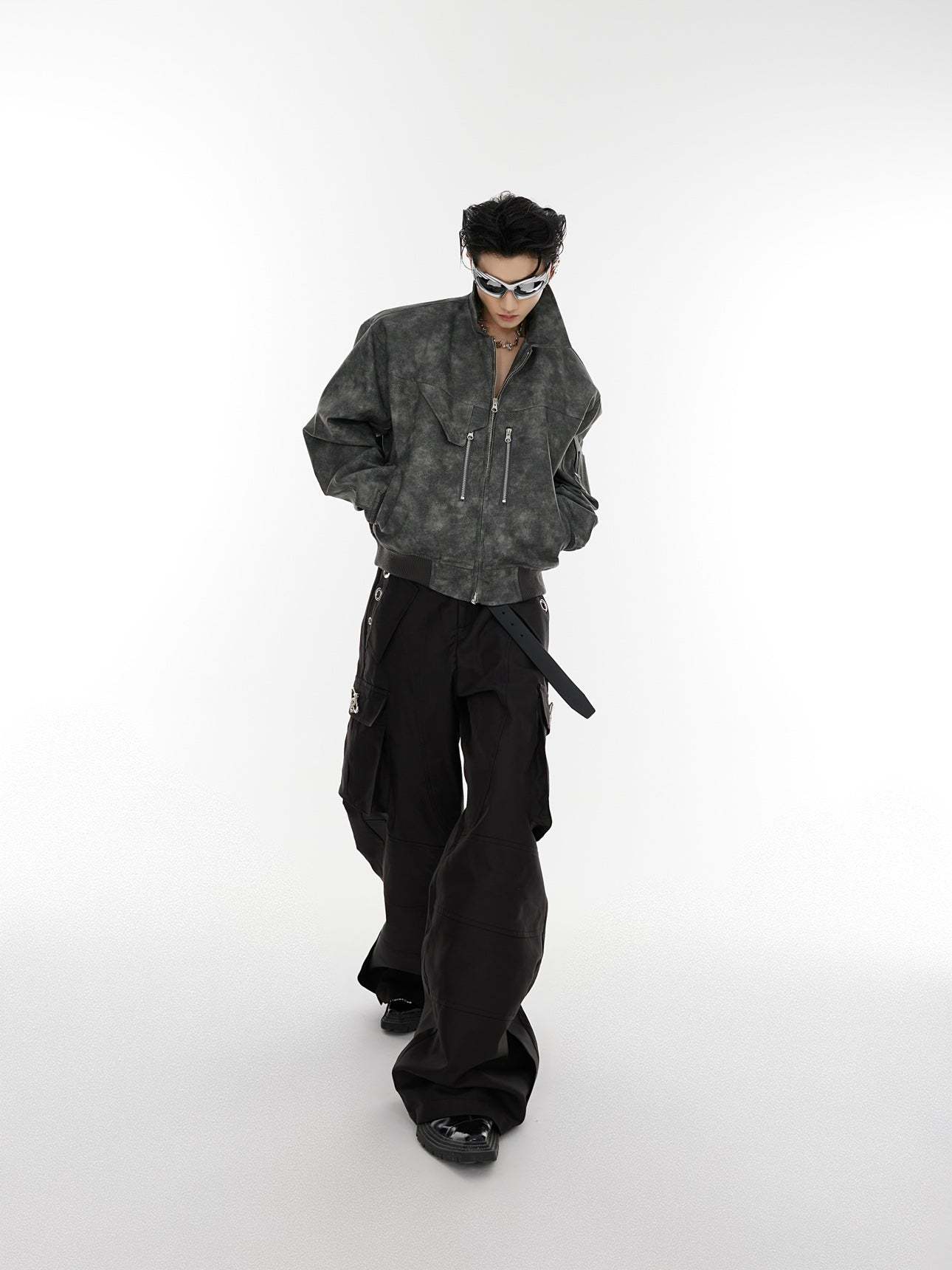 【23s August】Gradient Shoulder Pad Jacket-IYAMIUIO