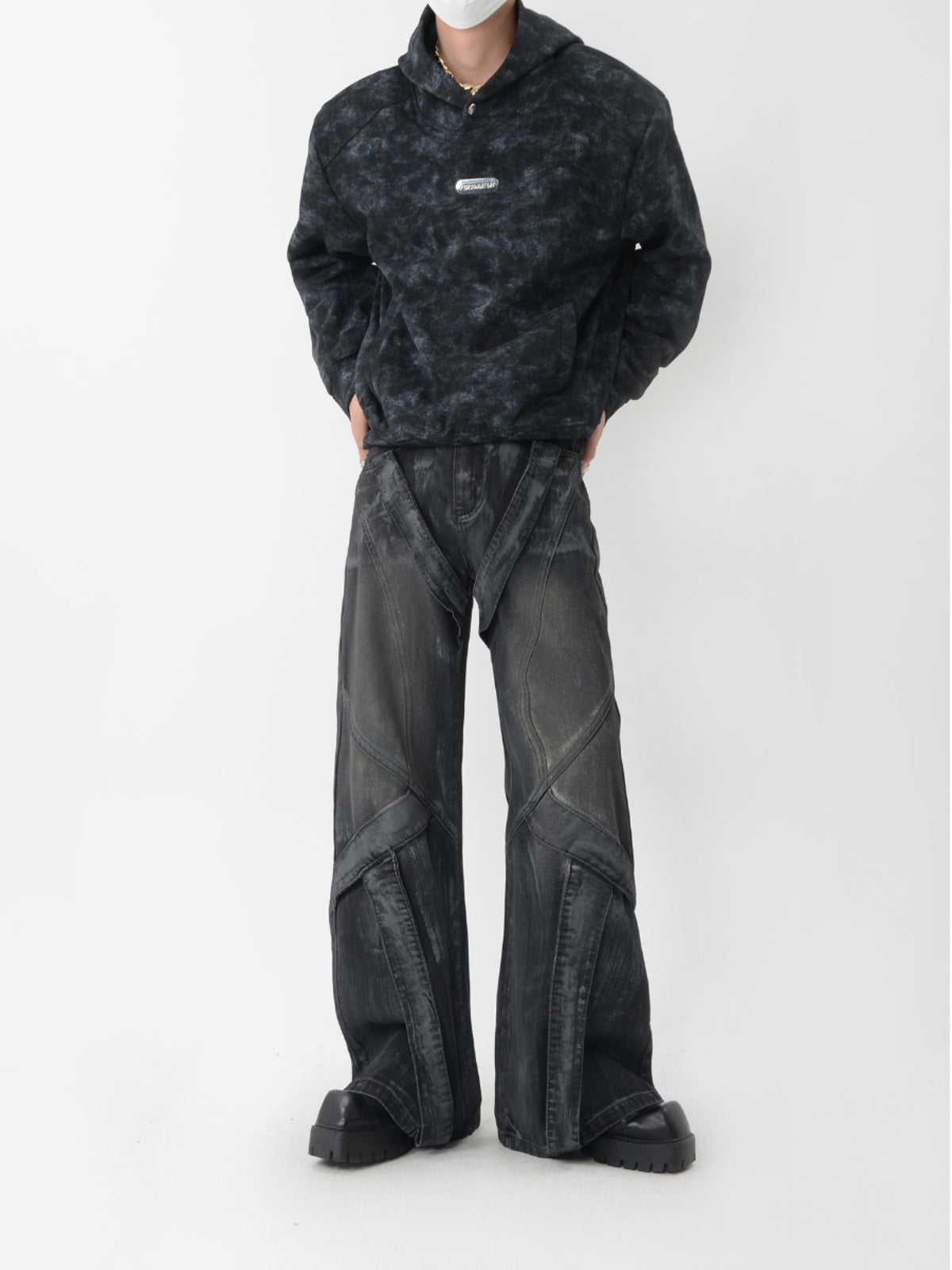 【24s Sep.】Vintage Metal Short Sweatshirt-IYAMIUIO