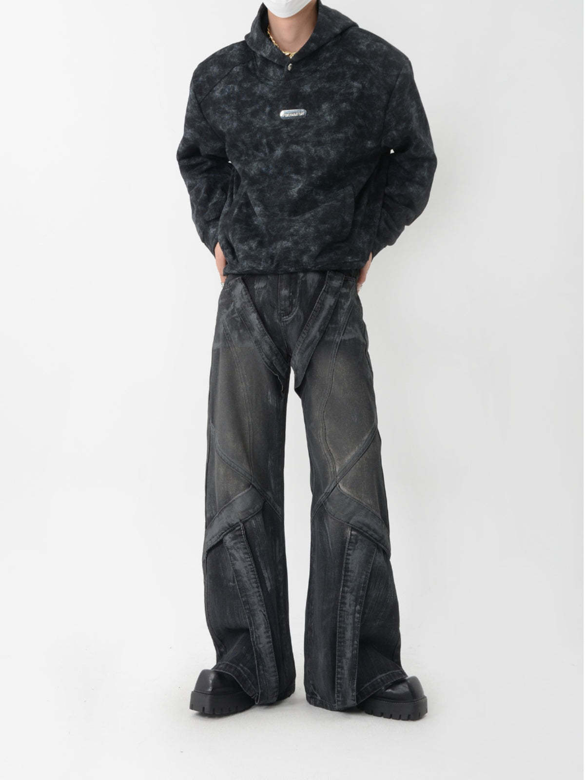 【24s Sep.】Vintage Metal Short Sweatshirt-IYAMIUIO