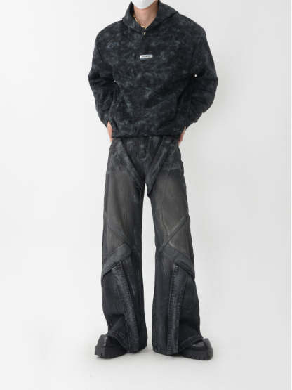 【24s Sep.】Vintage Metal Short Sweatshirt-IYAMIUIO