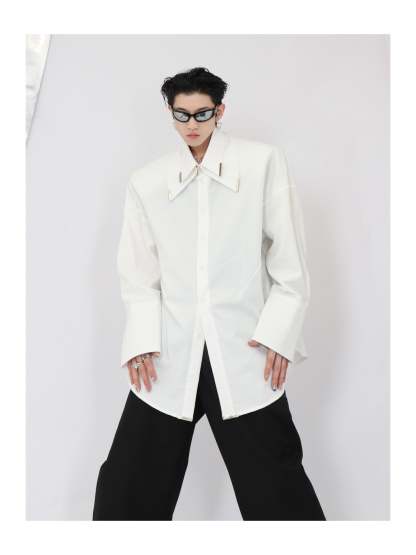 Double White Shirt-IYAMIUIO